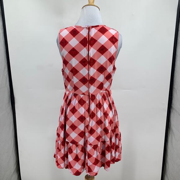 Her Universe Dress Womens S Small Marvel Avengers Icons Gingham Tiered Mini - Picture 6 of 15
